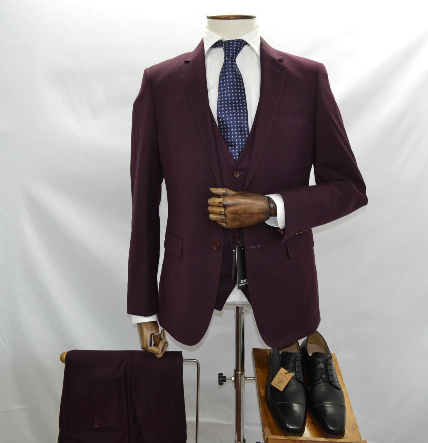 Burgundy 3pcs suit - GMS