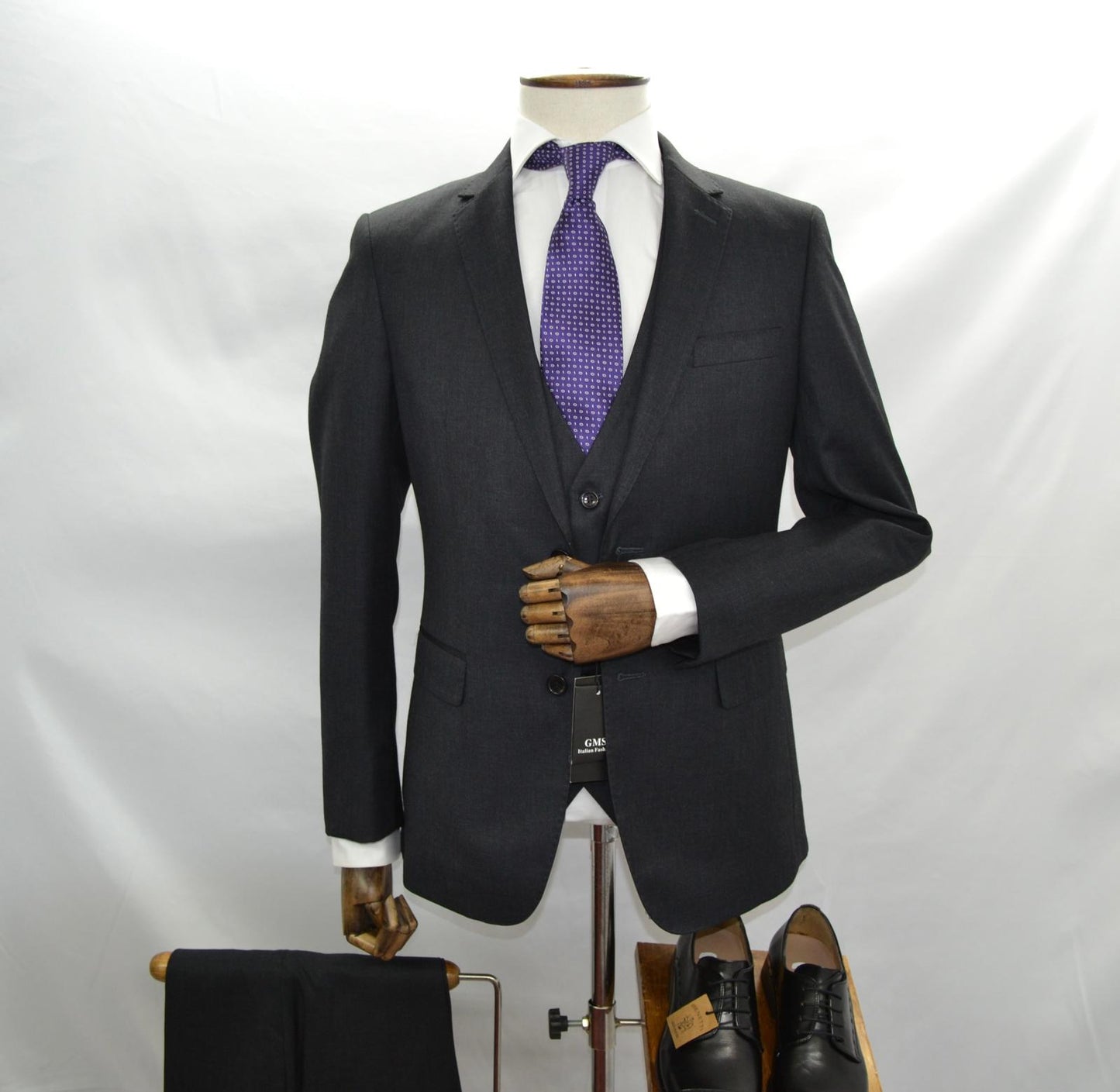 Charcoal Grey 3pcs suit - GMS