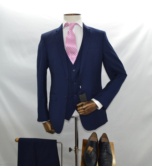 Navy Blue 3pc suit - GMS